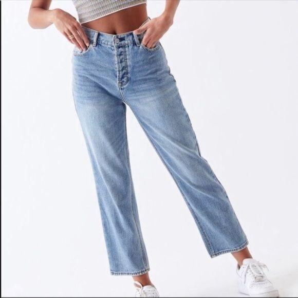 PacSun Light High Waisted Straight Leg Jeans - Picture 1 of 4
